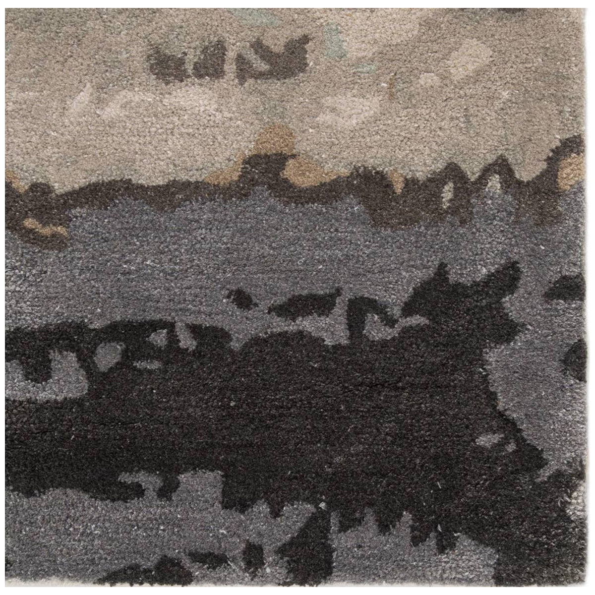 Jaipur Genesis Benna Abstract Black Gray GES34 Area Rug