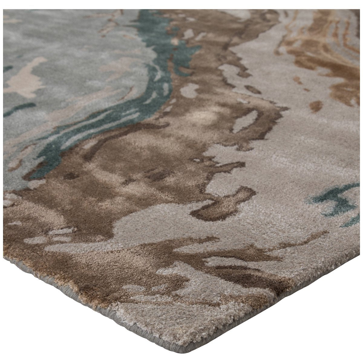 Jaipur Genesis Conley Abstract Teal Light Gray GES37 Rug