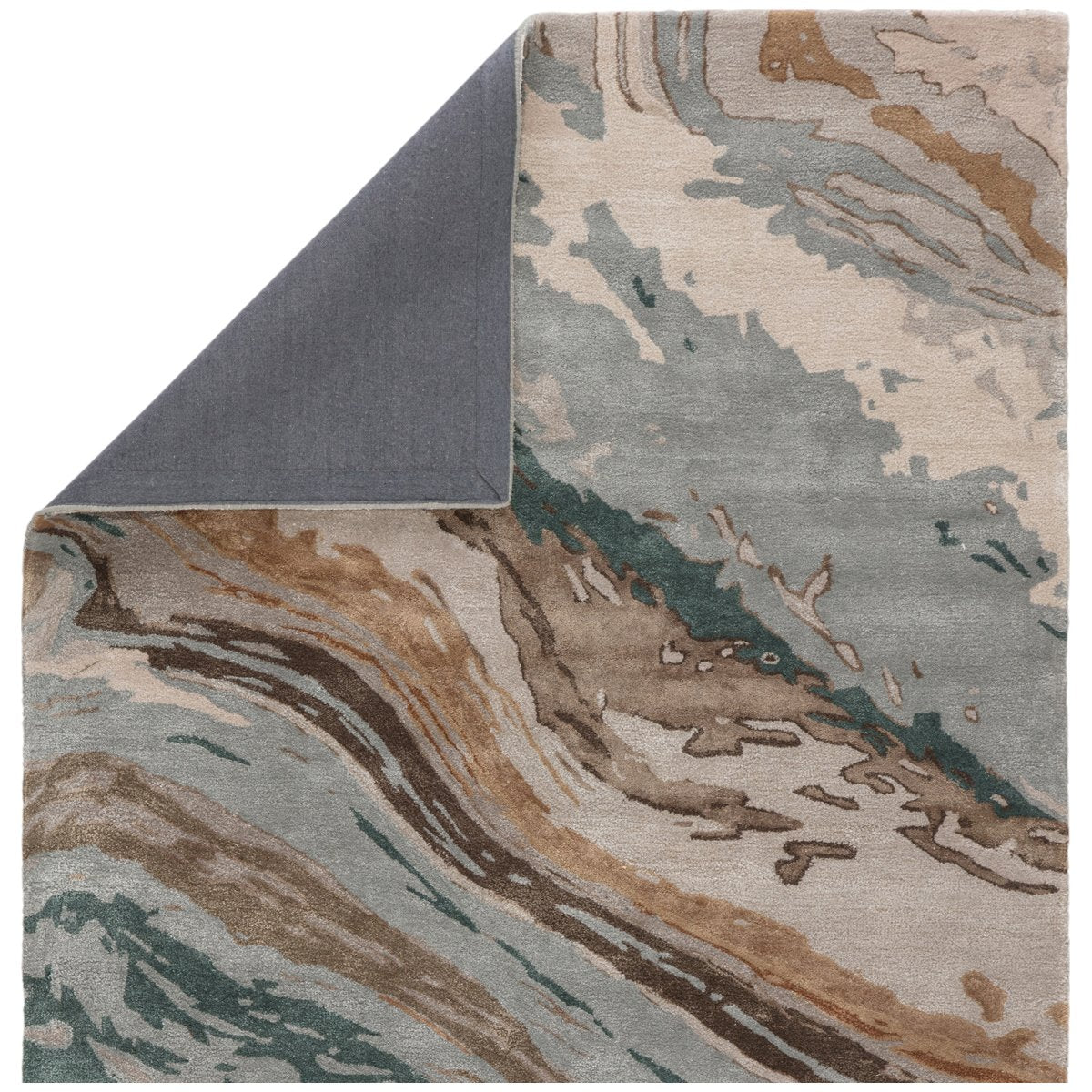 Jaipur Genesis Conley Abstract Teal Light Gray GES37 Rug