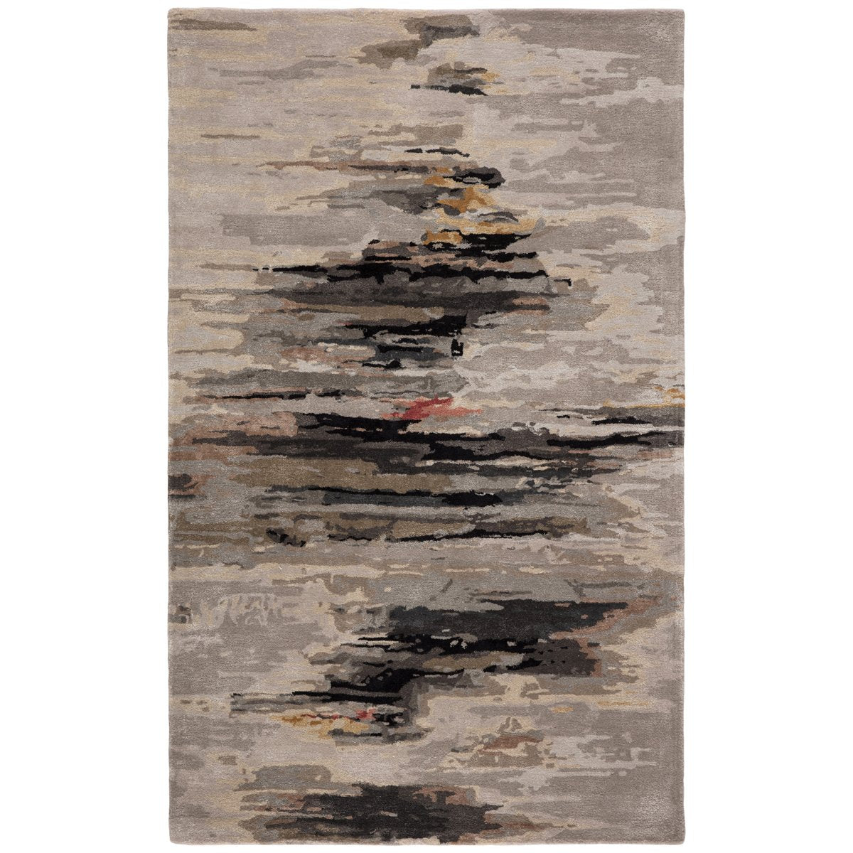 Jaipur Genesis Ryenn Abstract Gray Black GES47 Rug