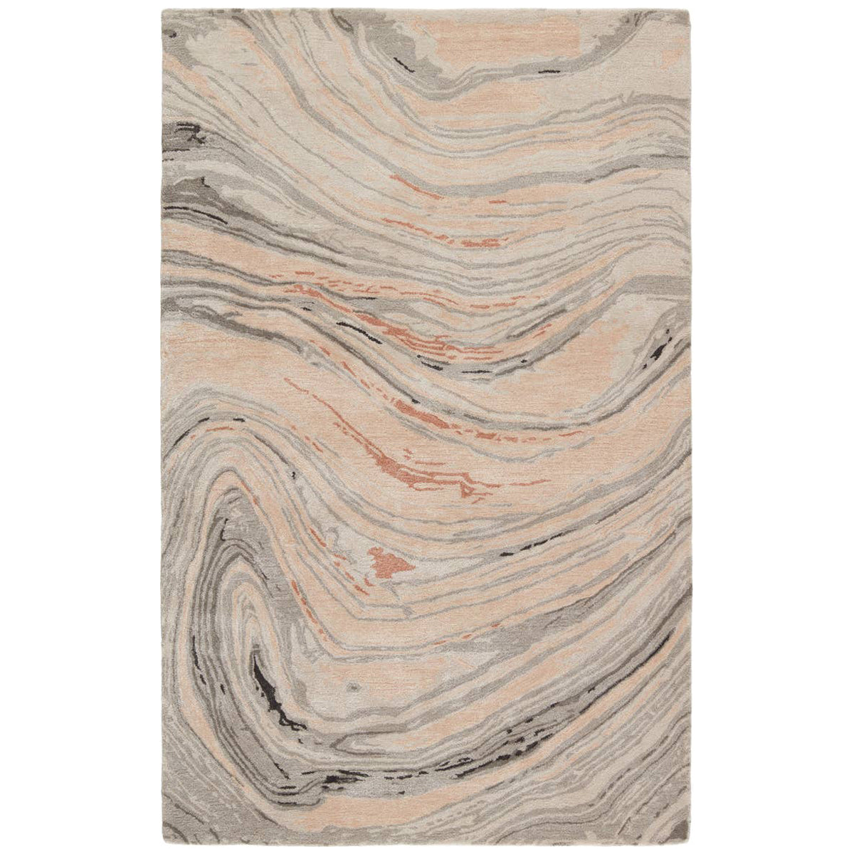 Jaipur Genesis Atha Abstract Light Blush Gray GES50 Area Rug