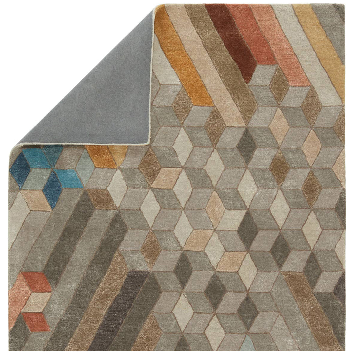 Jaipur Genesis Cairns Geometric Multicolor Gray GES57 Area Rug