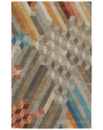 Jaipur Genesis Cairns Geometric Multicolor Gray GES57 Area Rug