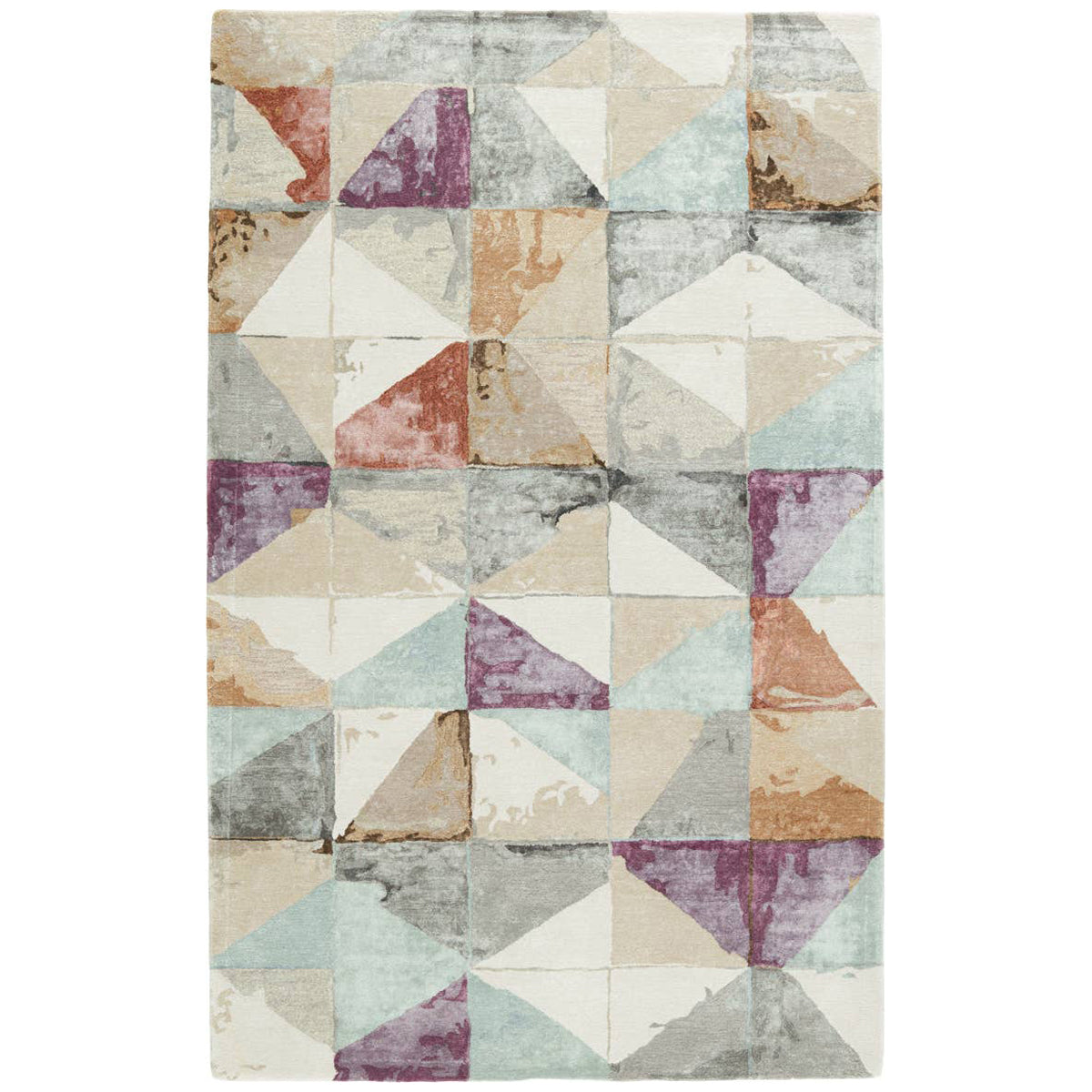 Jaipur Genesis Ruban Geometric Purple Beige GES58 Area Rug