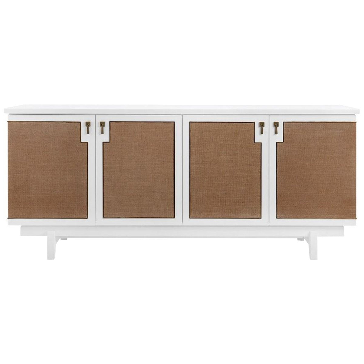 Villa &amp; House Grant 4-Door Cabinet, White