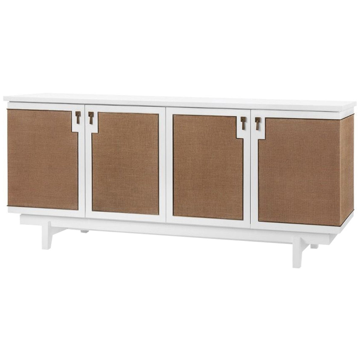 Villa &amp; House Grant 4-Door Cabinet, White