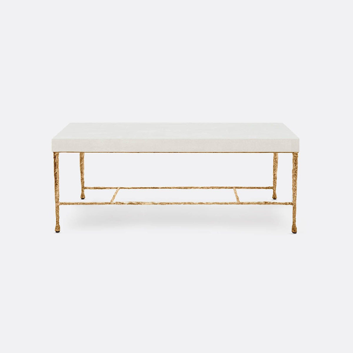 Made Goods Jovan Coffee Table in Beige Crystal Stone