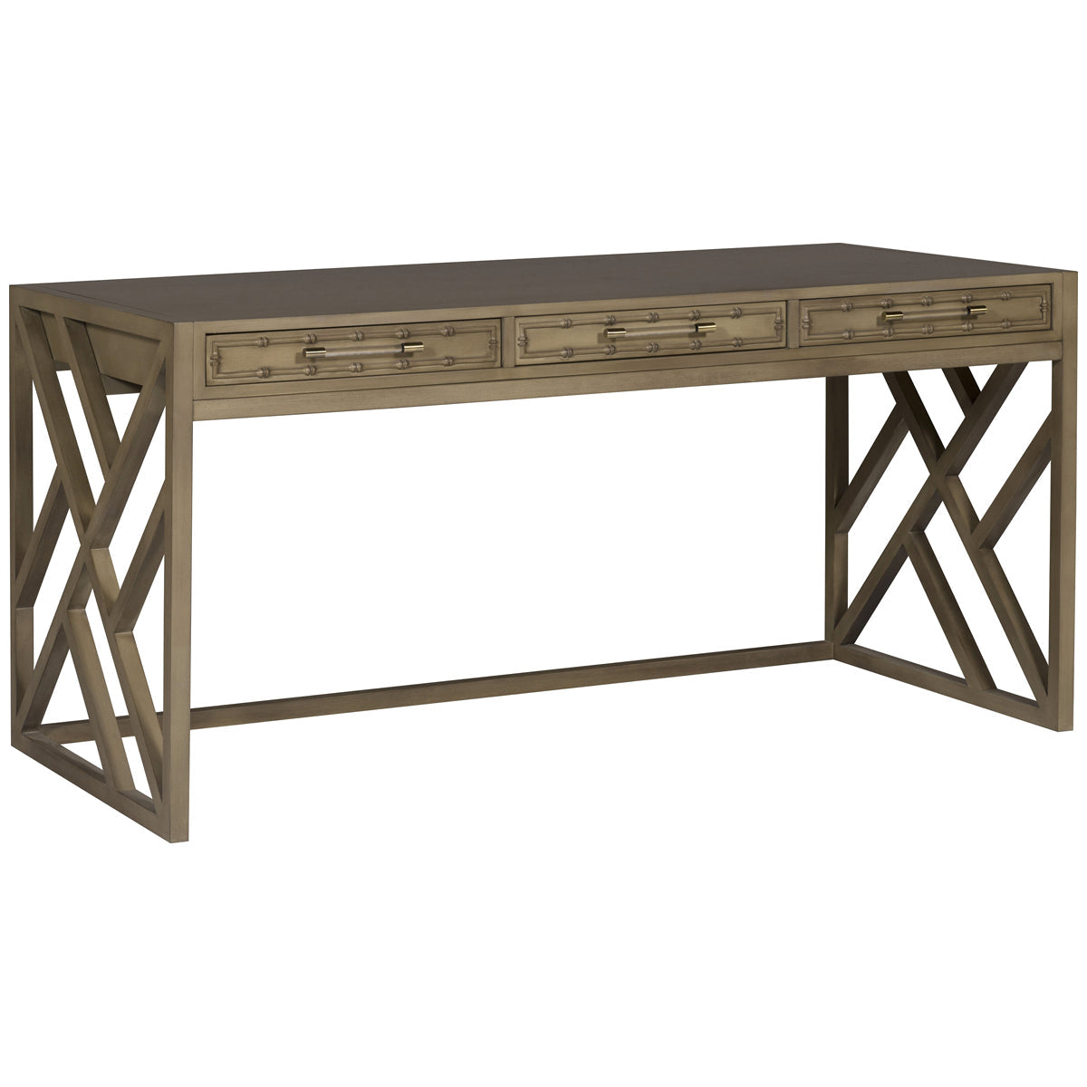 Vanguard Furniture Berkley Desk with Wood Fretwork Base