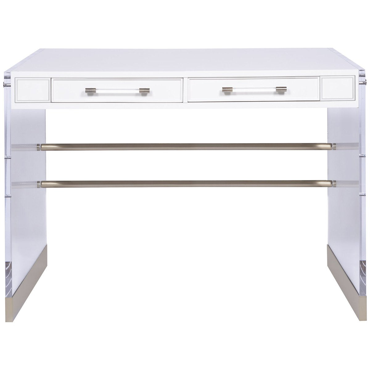 Vanguard Furniture Bryson Desk with Acrylic and Metal Leg