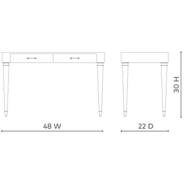 Villa &amp; House Helena Desk - Burl