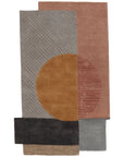 Jaipur Iconic Synovah Geometric Stripes Multicolor Gray ICO02 Rug