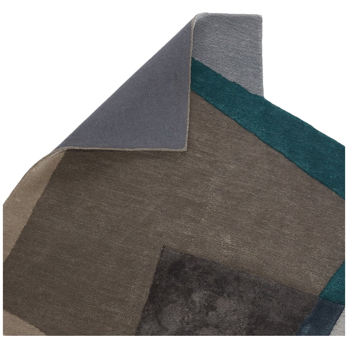 Jaipur Iconic Fayruz Geometric Gray Teal ICO05 Rug