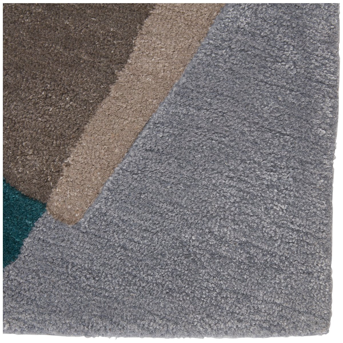 Jaipur Iconic Fayruz Geometric Gray Teal ICO05 Rug