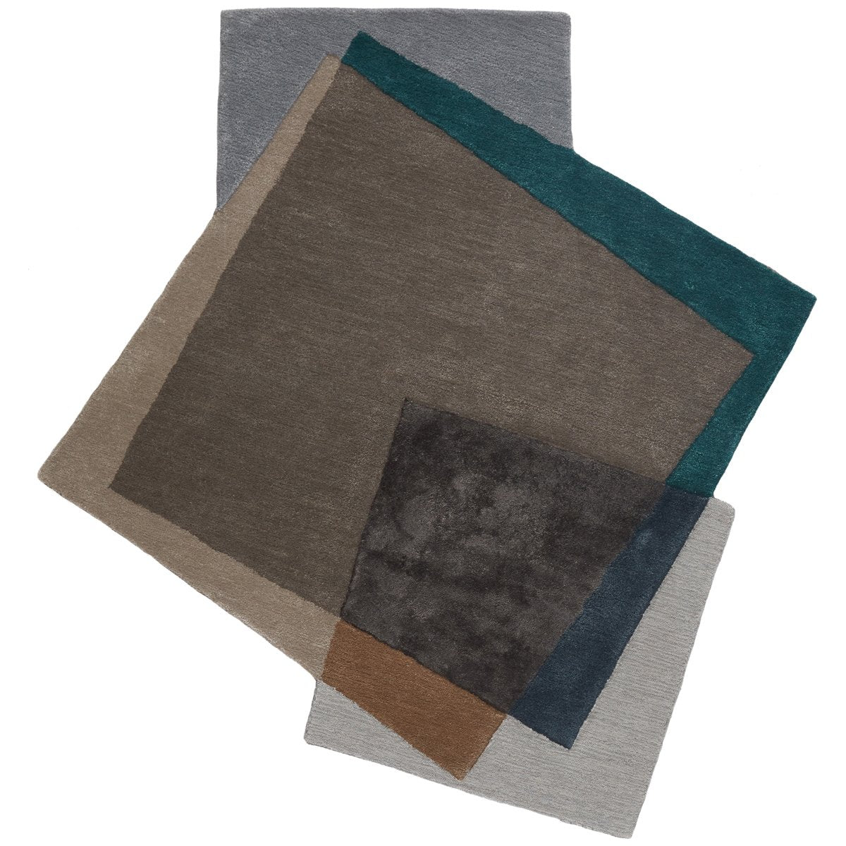 Jaipur Iconic Fayruz Geometric Gray Teal ICO05 Rug