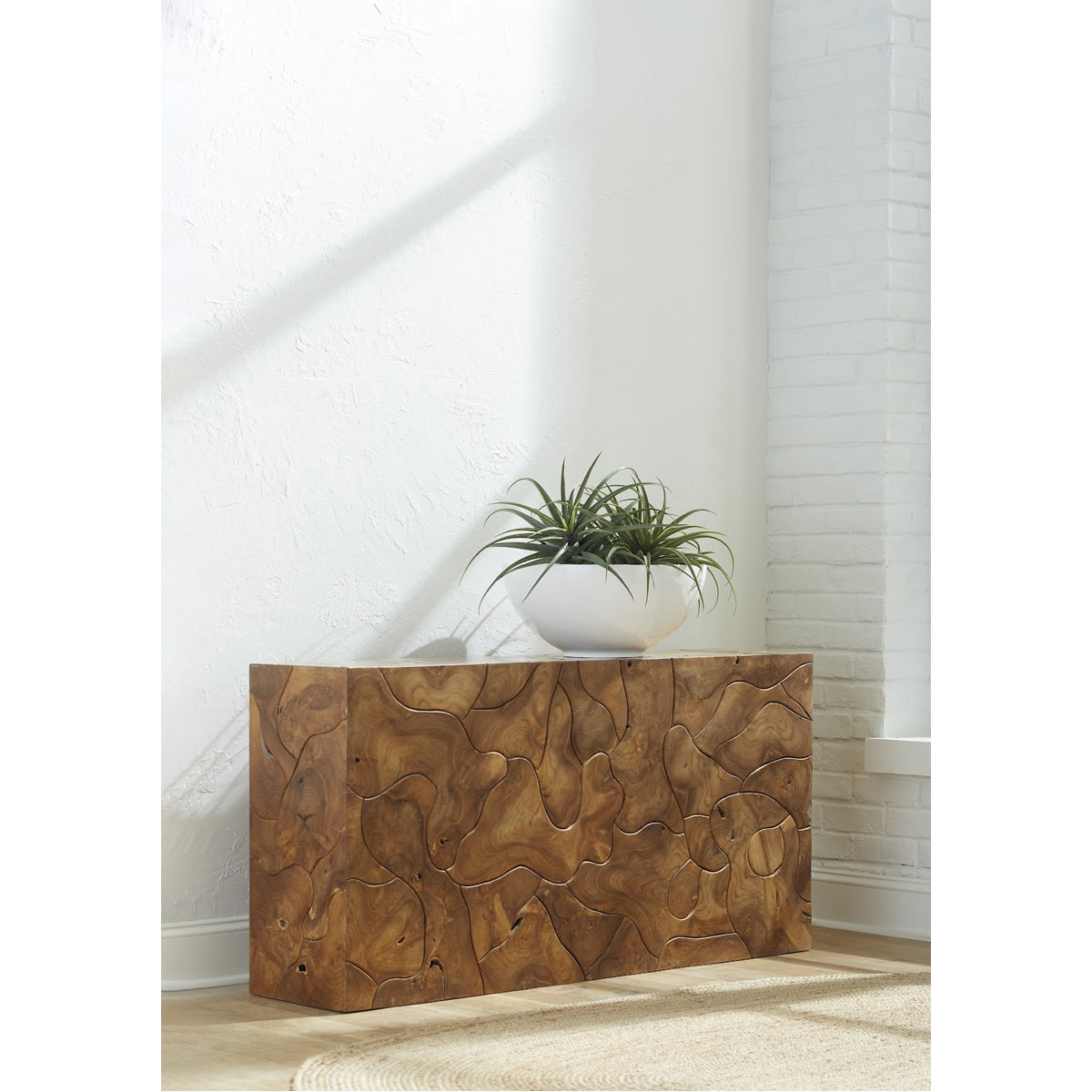 Phillips Collection Teak Slice Console Table