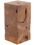 Phillips Collection Teak Slice Small Square Pedestal