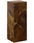 Phillips Collection Teak Slice Medium Square Pedestal