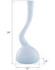 Phillips Collection Frosted Corkscrew Vase