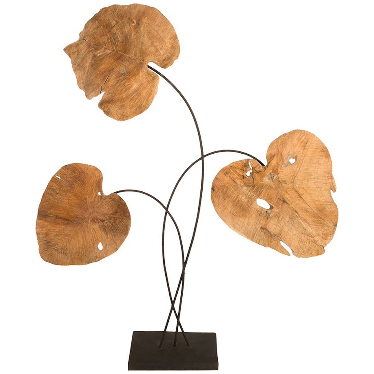 Phillips Collection Carved Leaf Sculpture, Natural