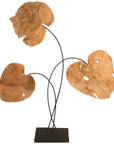 Phillips Collection Carved Leaf Sculpture, Natural