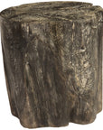 Phillips Collection Black Wash Stool - Round