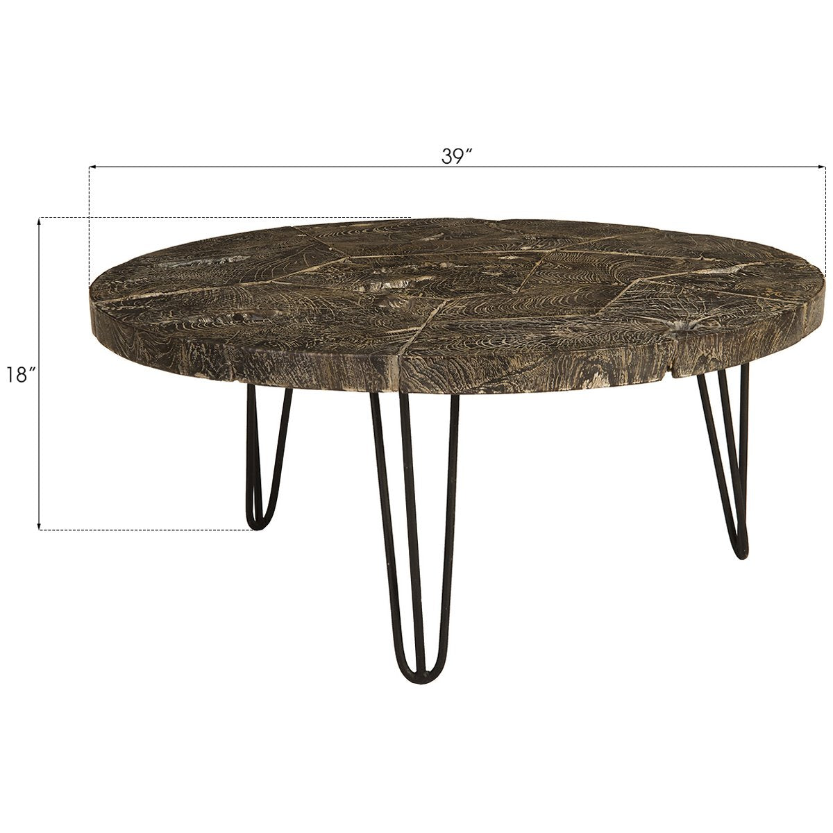 Phillips Collection Driftwood Top Coffee Table