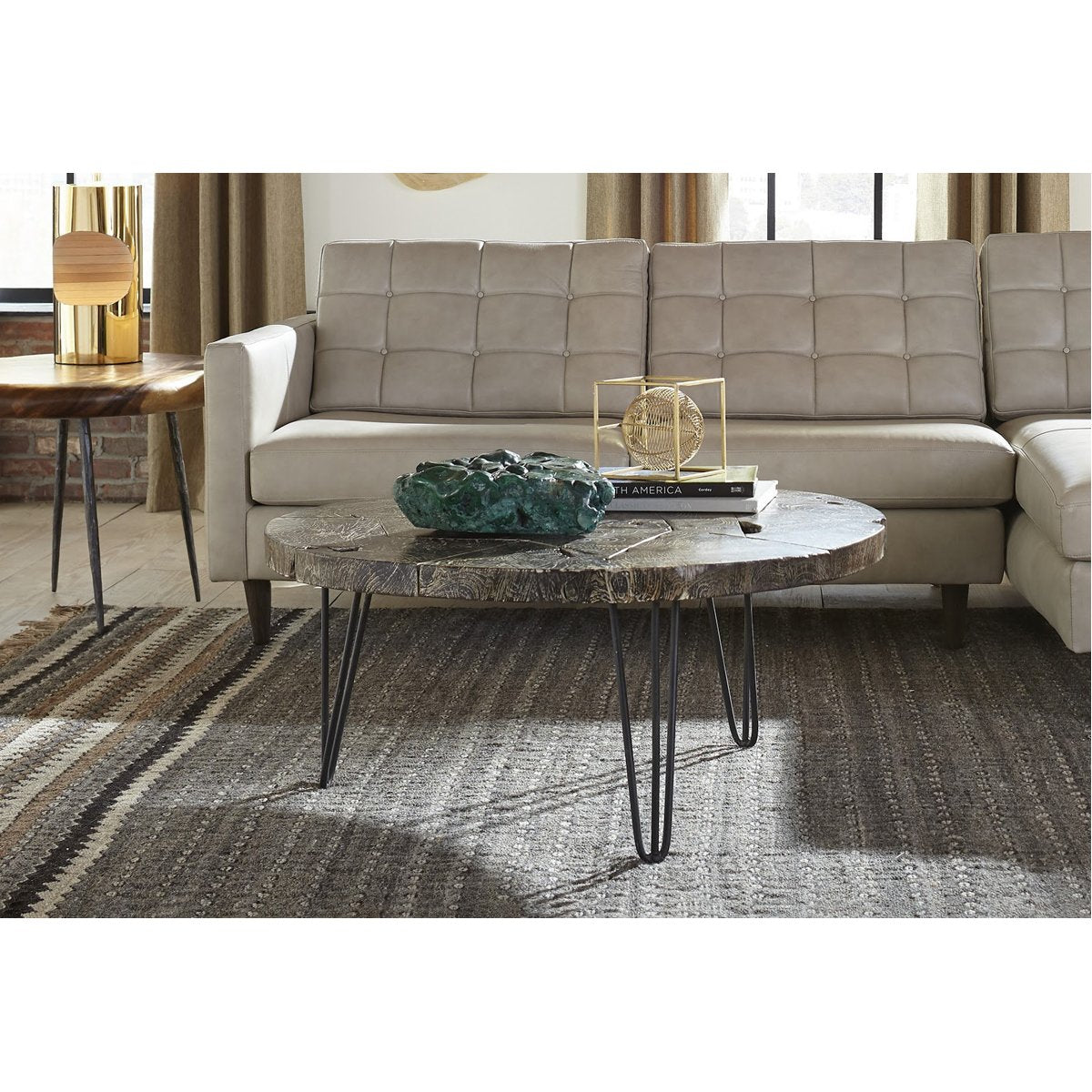 Phillips Collection Driftwood Top Coffee Table