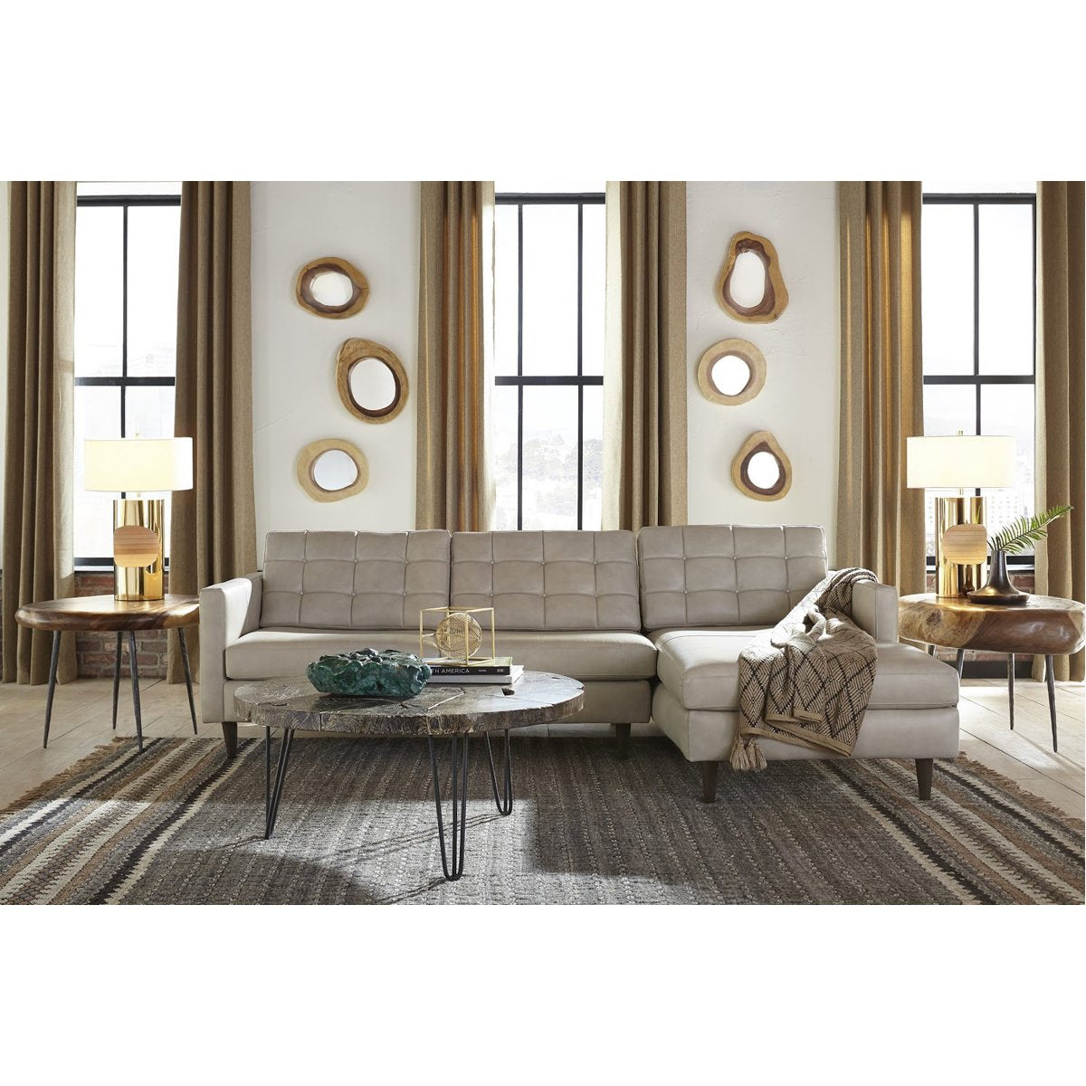 Phillips Collection Driftwood Top Coffee Table