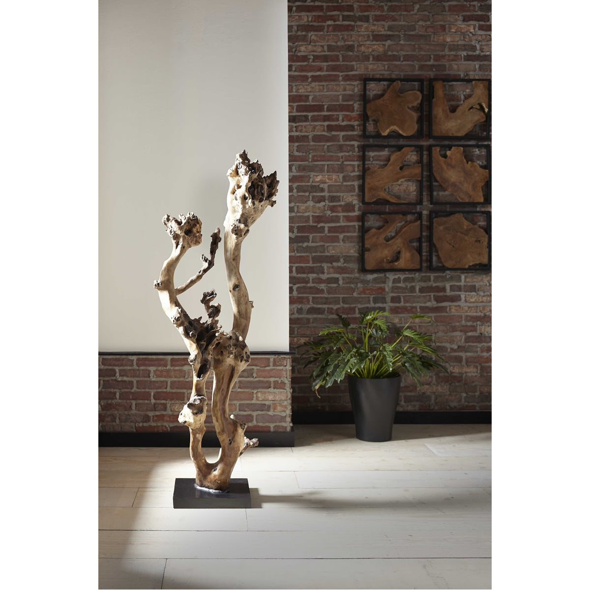 Phillips Collection Abstract Wood Sculpture