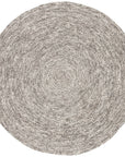 Jaipur Idriss Tenby Solid Gray White Round IDS02 Area Rug