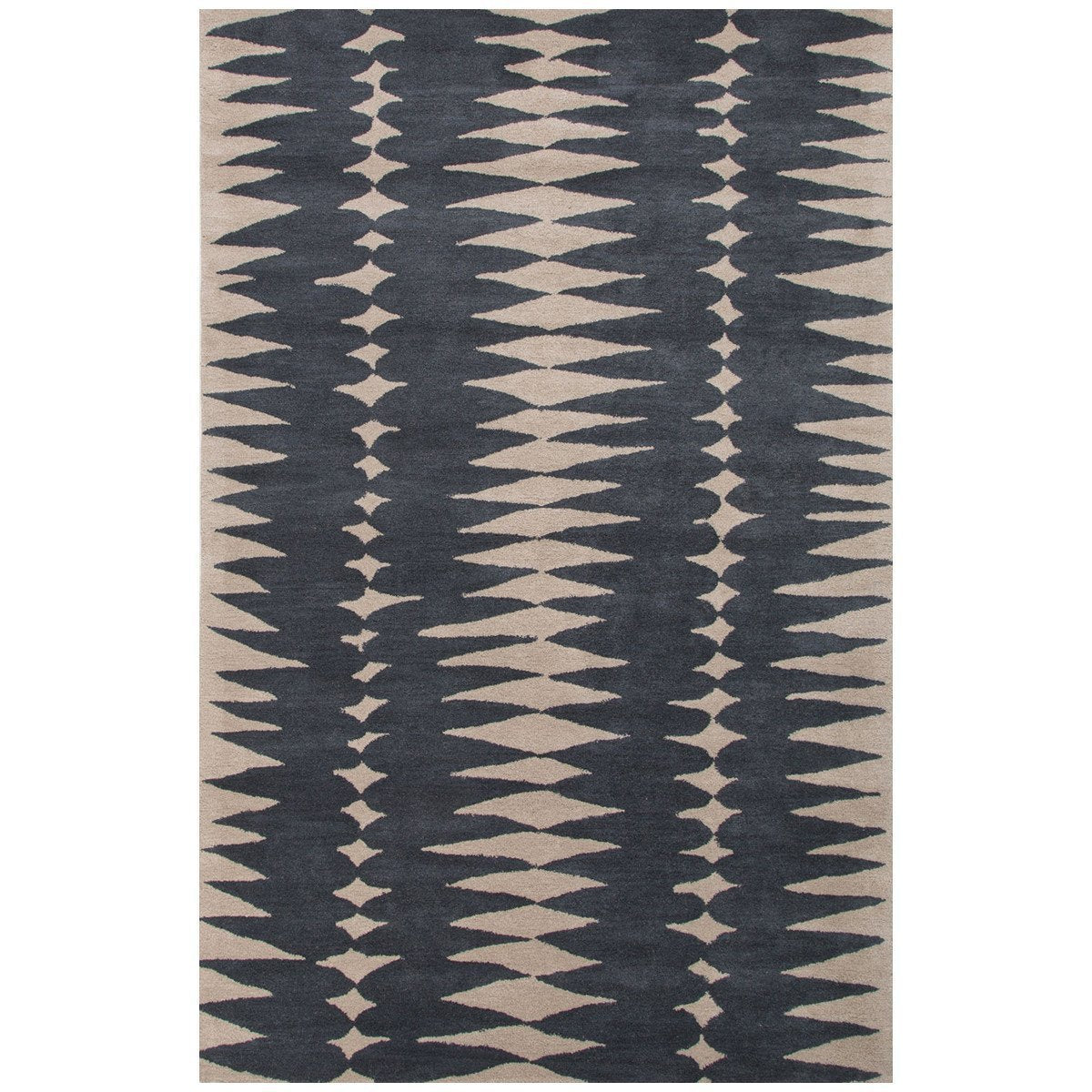 Jaipur Tufted Tear Drops Deep Blue/Dark Ivory LST27 Area Rug