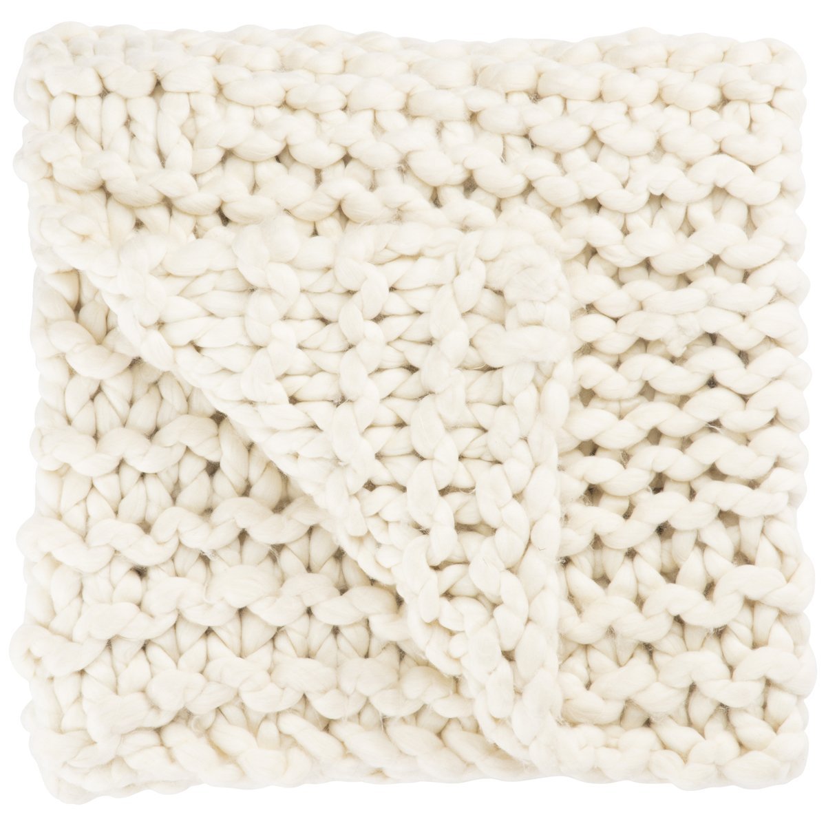 Jaipur Sublime By Nikki Chu Aya Solid SBK07 Ivory Throw