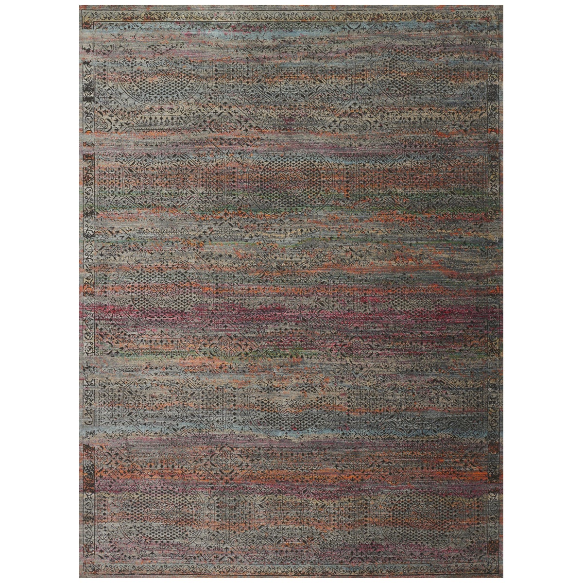 Loloi Javari JV-02 Charcoal Sunset Power Loomed Rug