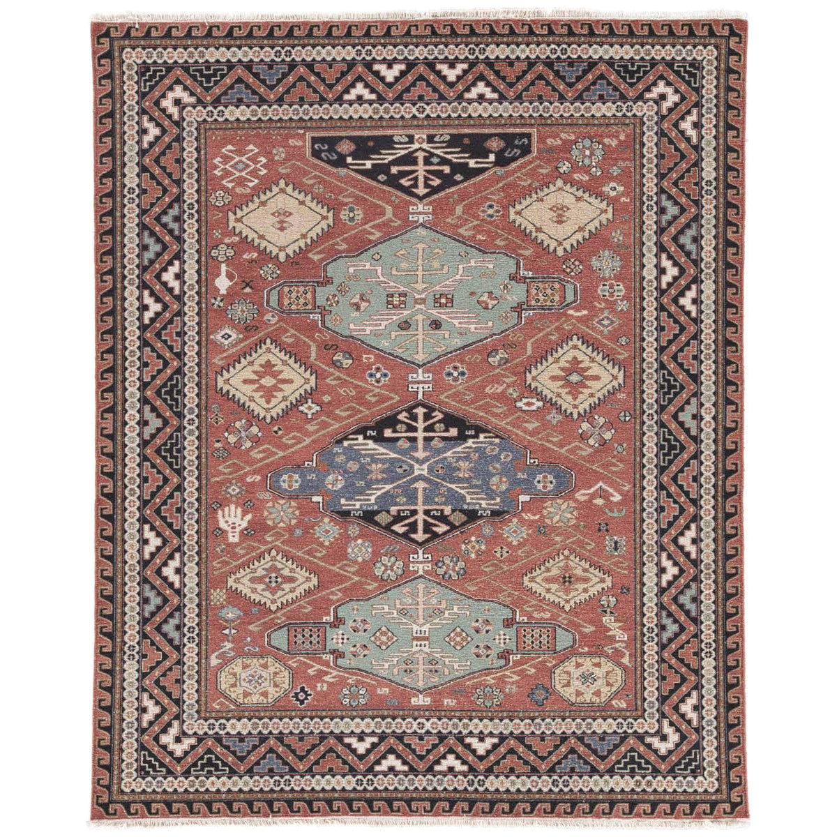 Jaipur Jaimak Granato Medallion Red Blue JM37 Area Rug