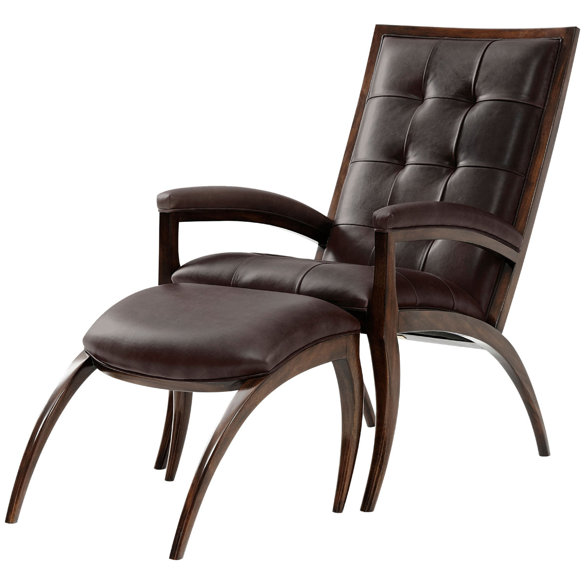 Theodore Alexander Arc Chair &amp; Ottoman