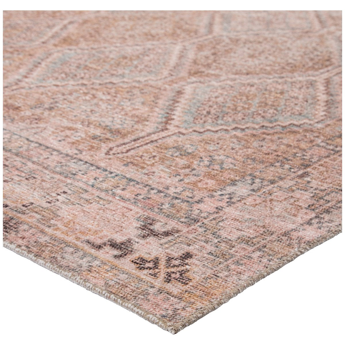 Jaipur Kindred Marquesa Trellis Tribal Light Pink Blue KND01 Rug