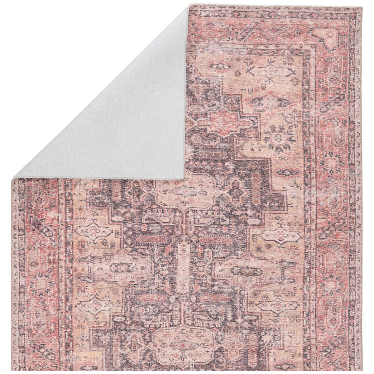 Jaipur Kindred Cosima Medallion Pink Dark Purple KND06 Rug