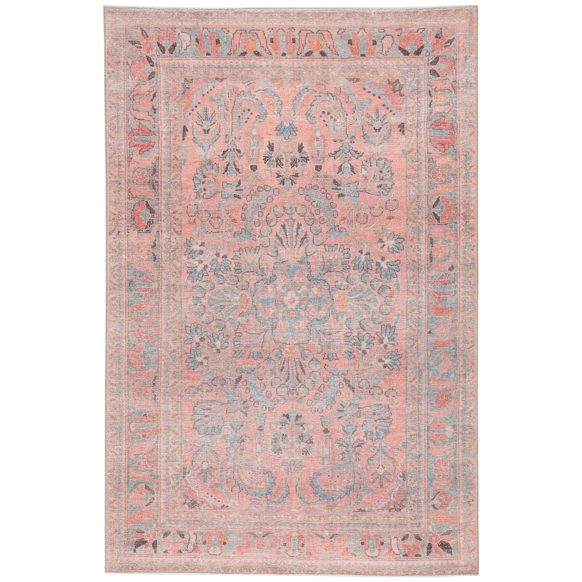 Jaipur Kindred Pippa Medallion Pink Light Blue KND07 Rug