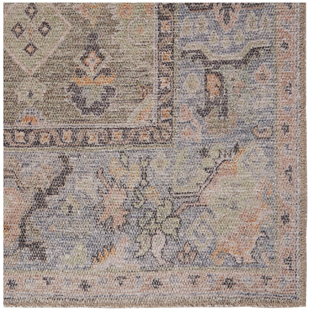 Jaipur Kindred Avin Oriental Floral Green Blue KND09 Rug