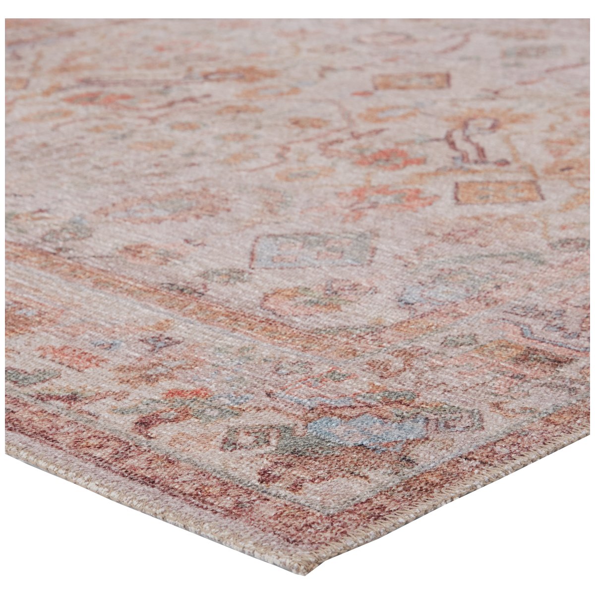 Jaipur Kindred Avin Oriental Floral Blush Cream KND11 Rug