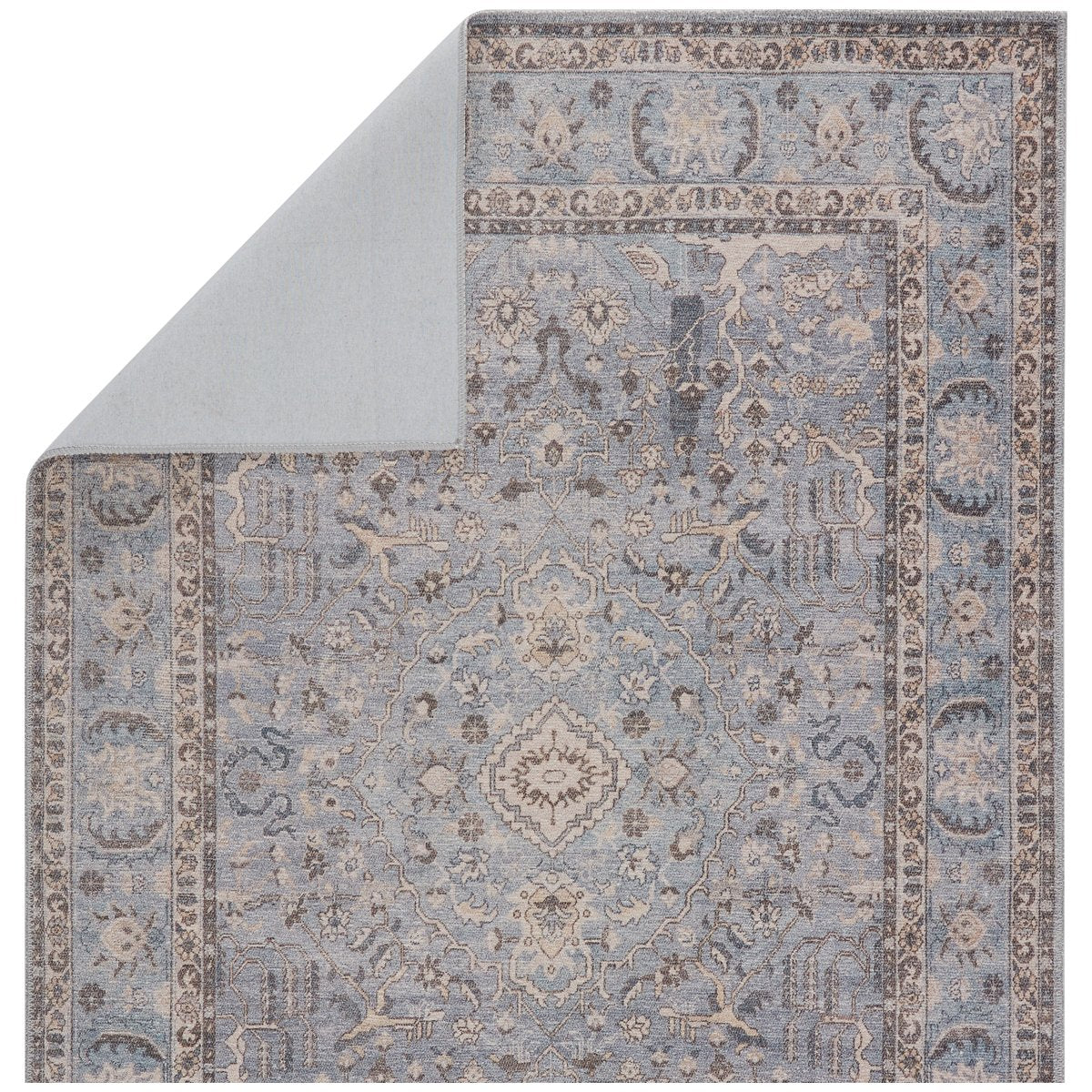 Jaipur Kindred Kadin Medallion Oriental Blue Gray KND12 Rug