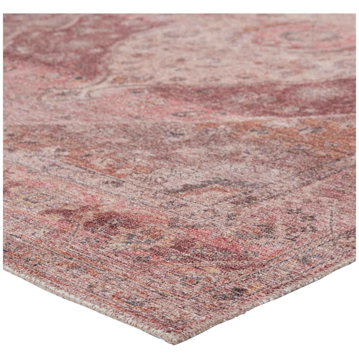 Jaipur Kindred Ozan Medallion Floral Pink Burgundy KND13 Rug