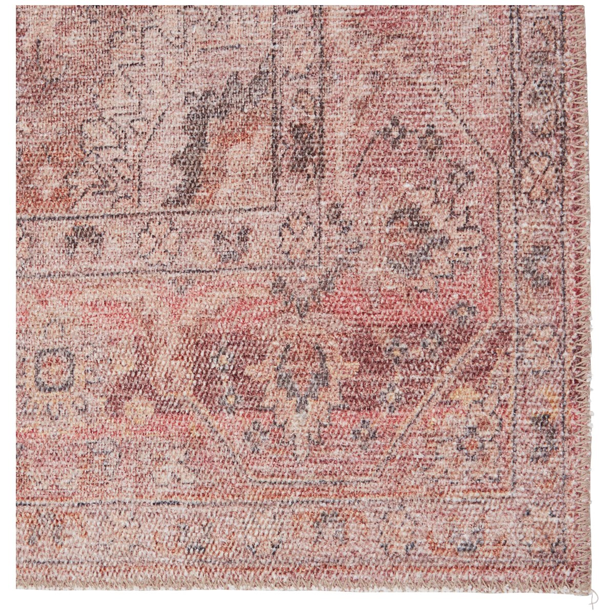 Jaipur Kindred Ozan Medallion Floral Pink Burgundy KND13 Rug