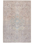 Jaipur Kindred Parisa Medallion Floral Light Blue Light Tan KND14 Rug