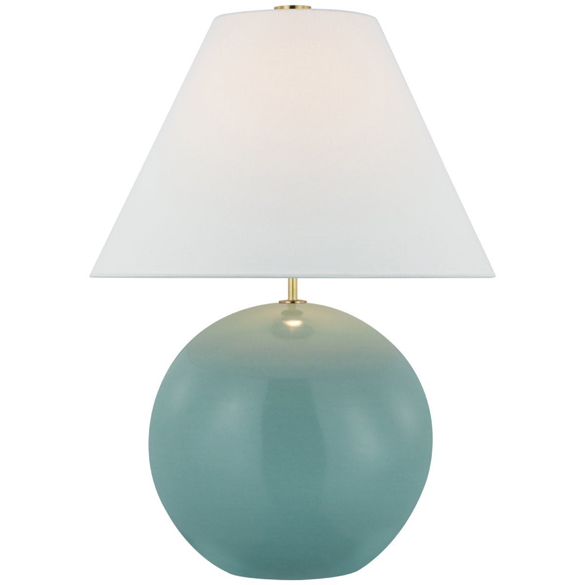 Visual Comfort Brielle Large Table Lamp with Linen Shade