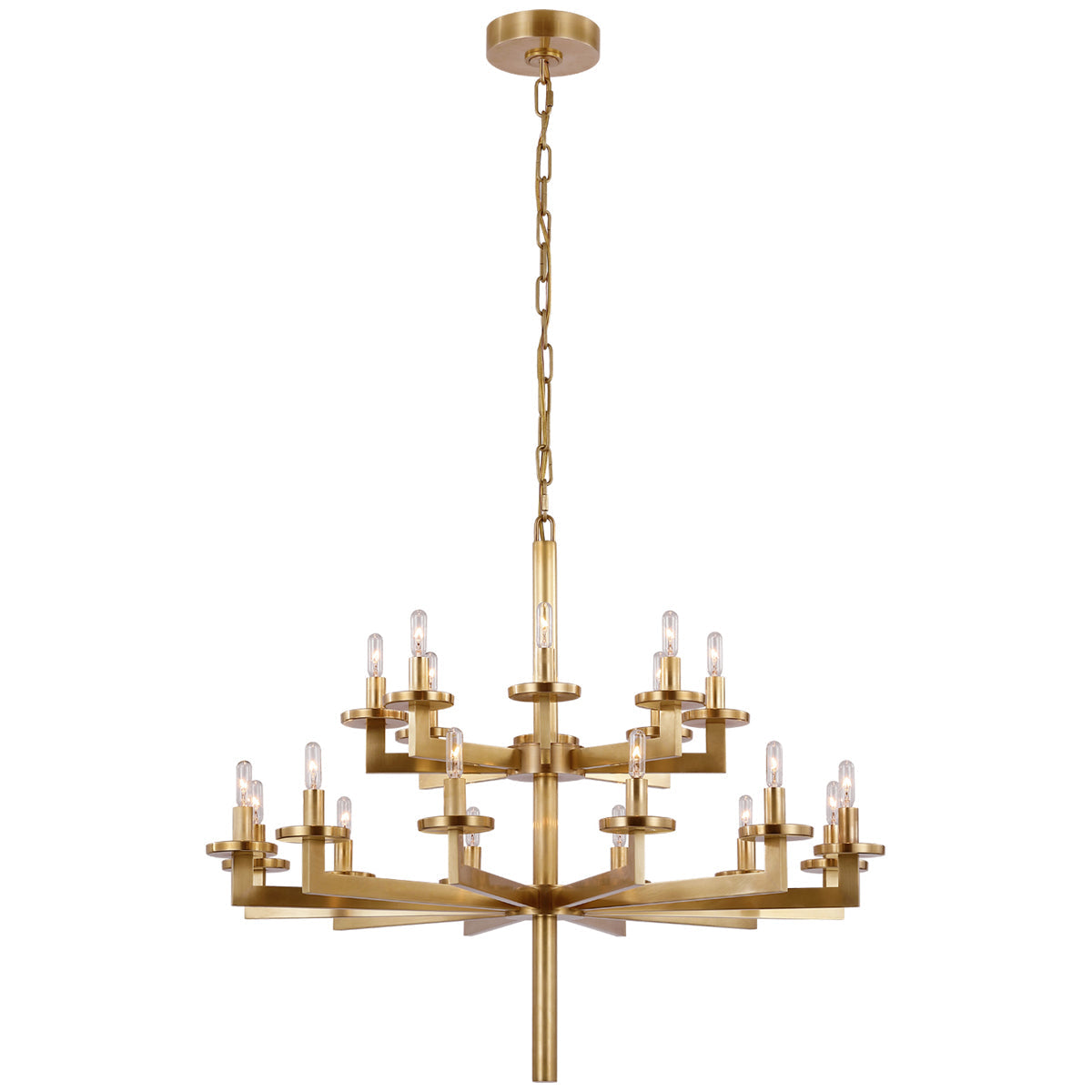 Visual Comfort Liaison Double Tier Chandelier