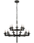 Visual Comfort Liaison Double Tier Chandelier