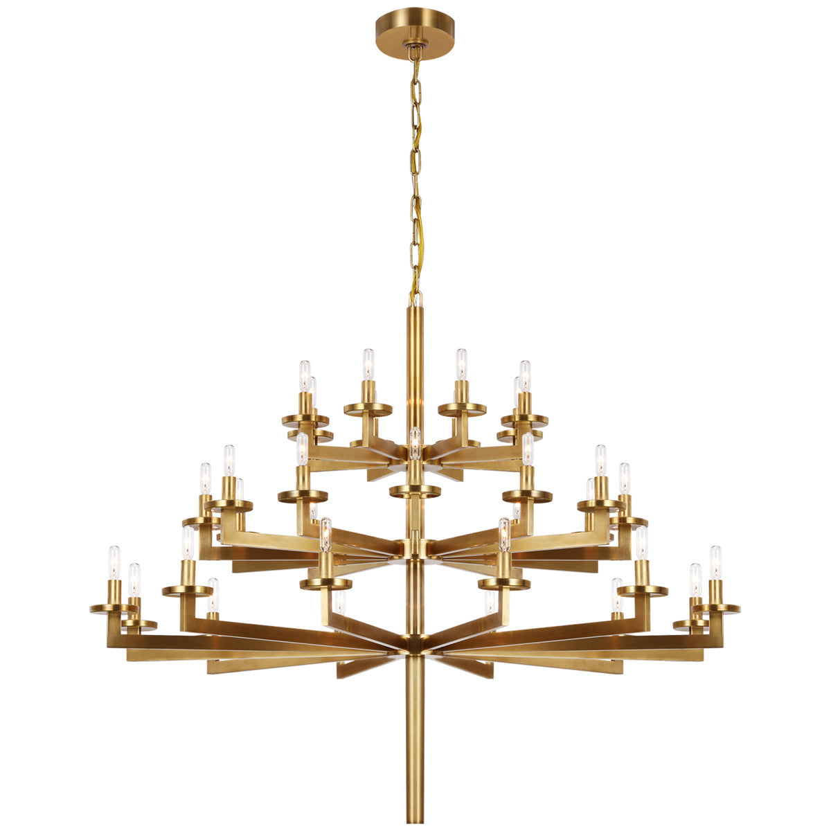 Visual Comfort Liaison Triple Tier Chandelier