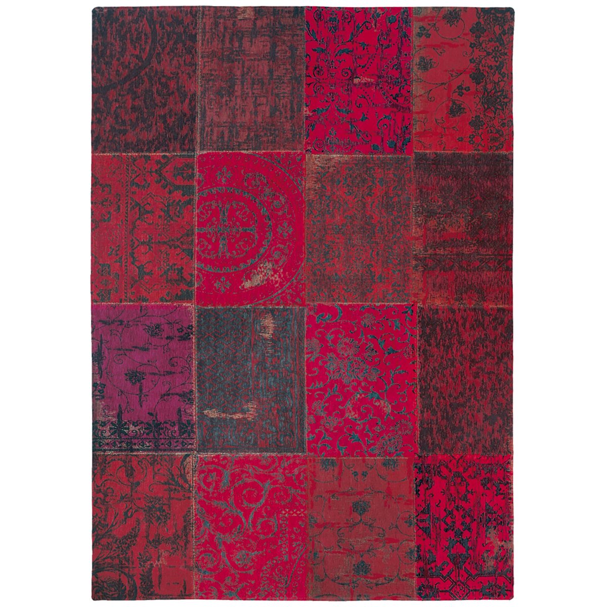 Louis de Poortere Vintage Multi 8014 Red Rug