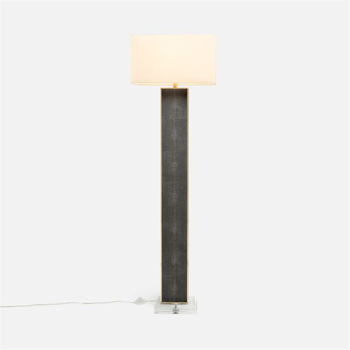 Made Goods Kingston Realistic Faux Shagreen Floor Lamp